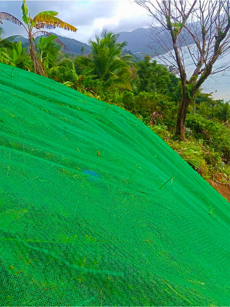 Construction of Road Slope Protection using Rockfall Netting - Caramoan, Catanduanes